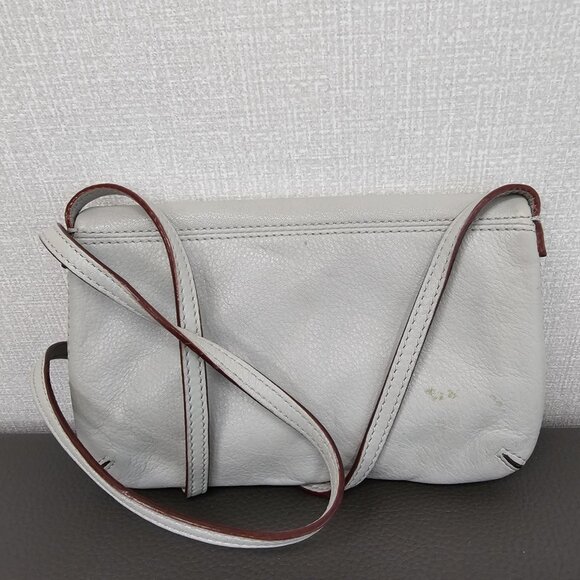 Kate Spade Mariana Mansfield Gray Leather Pebbled Crossbody Bag - Picture 5 of 9